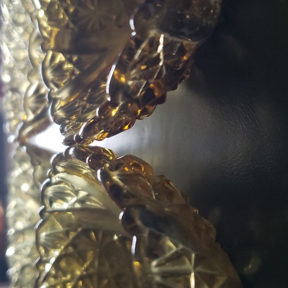 L.G. Wright Daisy and Button Amber Glass - Picture 12 of 12